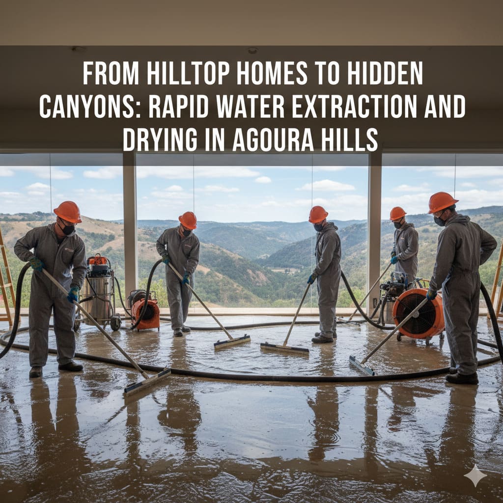 From Hilltop Homes to Hidden Canyons: Rapid Water Extraction and Drying in Agoura Hills